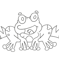Розмальовки: Чарівна жаба