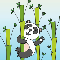 Mávajúca panda